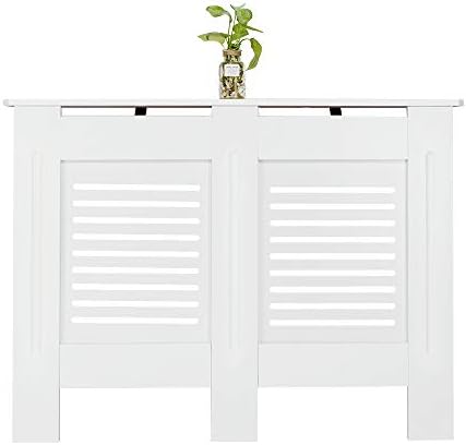 Comanlai Slim Radiator Cover, Small Medium Large Radiator Covers MDF Heater Covers Modern Home Cabinet for Living Room