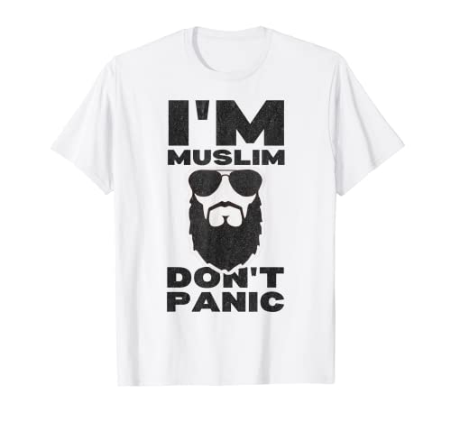 Photo de I'm Muslim Don't Panic Barbe et lunettes de soleil T-Shirt