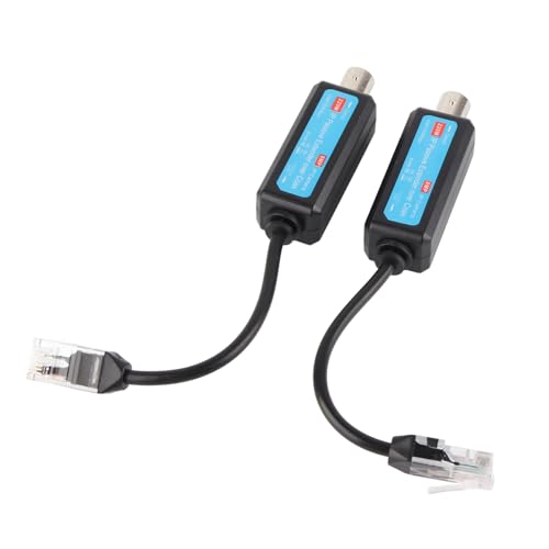 Passive IP Network Transmitter Receiver Extender, Surge Guard Built in, 1 Pair 10/100Mbps, for HD Camera Upgrade