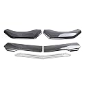 Auto Frontstoßstange,kompatibel mit Jeep Renegade,Vorwärtsspoiler,A-Carbon Fibre-Black-White