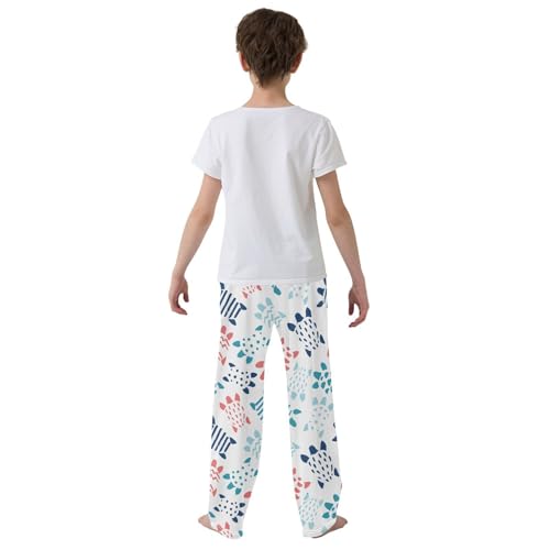 Boys' Pants Abstract Colorful Shape Turtle Long Bottoms Jogger Pants Elastic Waist Trousers with Pockets S-XL3