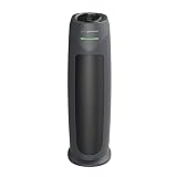 GermGuardian HEPA Indoor Large Room Air Purifier for Home - Pet Dander, Dust, Pollen, Smoke, and Odors in Bedroom, Office, and Kitchen - Air Quality Monitor and UV-C Light Combo - Gray