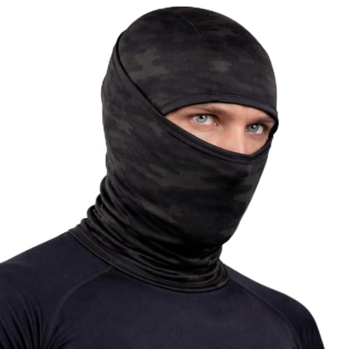 Touca Ninja Balaclava Articulada Profissional Resistente Frio Proteção Uv50 Multifuncional Respirável (Black CP)