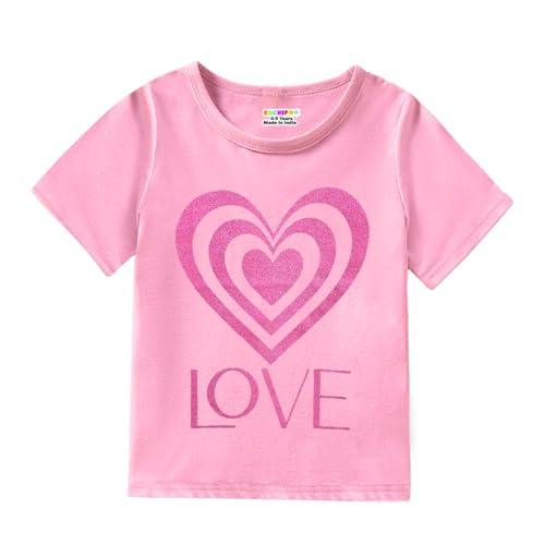 Image of Kuchipoo Girls Half Sleeves Regular Fit Cotton T-Shirt