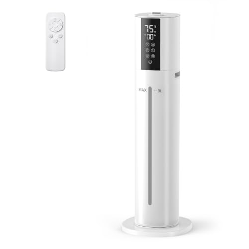 Electactic-9L-Ultrasonic-Humidifier-Cool-Warm-Mist-Remote-Timer-White Electactic 9L Ultrasonic Humidifier, Cool & Warm Mist, Remote, Timer, White - Image 1