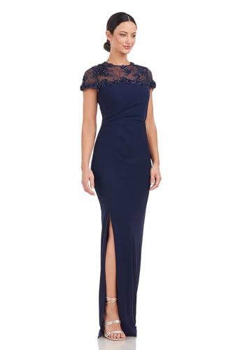 JS Collections Women's Laney Soutache Yoke Gown3
