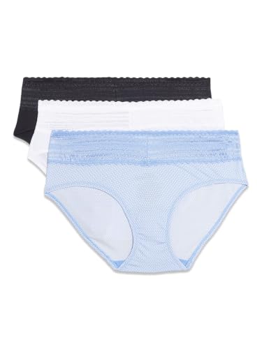 Image of Warner's womens Blissful Benefits No Muffin 3 Pack Hipster Panties