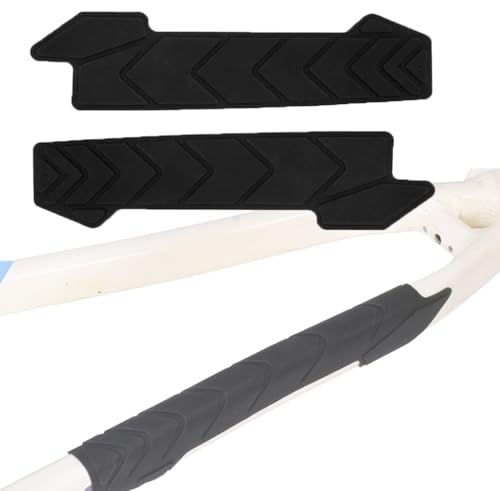 Bike Chain Cuard 2 Pcs Chainstay Protector Bike Frame Protection Tap Bicycle Protection Protective Sleeve Proof Adhesive Decal Silicone Anti-Skid Pads Bumper for MTB Ebike Cover