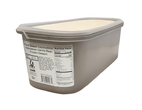 Image of G.S. Gelato & Desserts Plant-Based Ice Cream, Indonesian Vanilla Bean, 2 Count of 146 oz, Vegan & Dairy Free, Rich and Velvety Coconut Milk Base