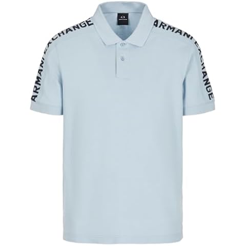 Armani Exchange Celestial Blue Polo Shirt Cover