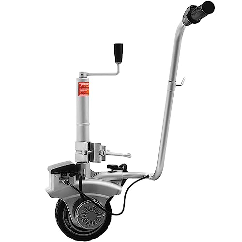 12V Elektro Jockey Rad 350W Motorisierter Mover für Wohnwagen Boote Anhänger Tragbares leichtes Design Leichtes Design Easy Maneuvering Stable Support Compact Storage Solution Zuverlässige Leistung
