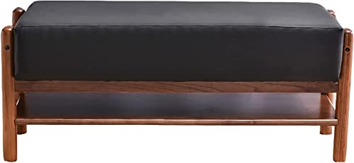 Banc d'entrée avec rangement et tabouret réglable en bois nordique