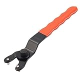 - - Meccion Verstellbarer Winkelschleifer, Maulschlüssel, 10-46 mm, universeller Stiftschlüssel mit rutschfestem, kunststoffbeschichtetem Griff