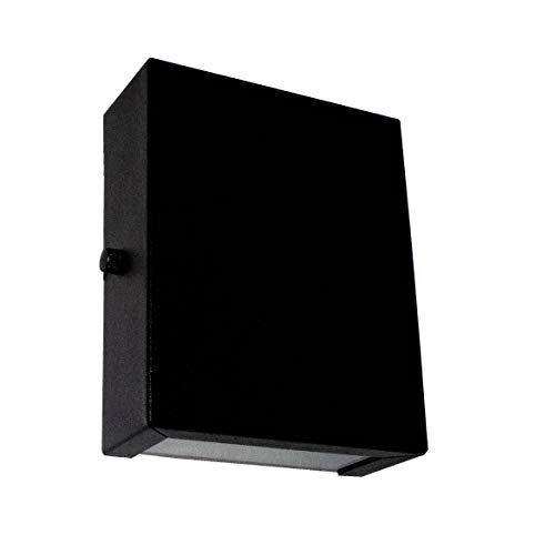 3x Arandela Slim 2 Focos Preta Parede Muro Interna Externa St1597