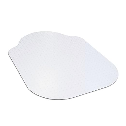 Evolve Modern Shape 33" x 44" Clear Office Chair Mat with Lip for Low Pile Carpet, Made in The USA by Dimex, (C5B5003G)