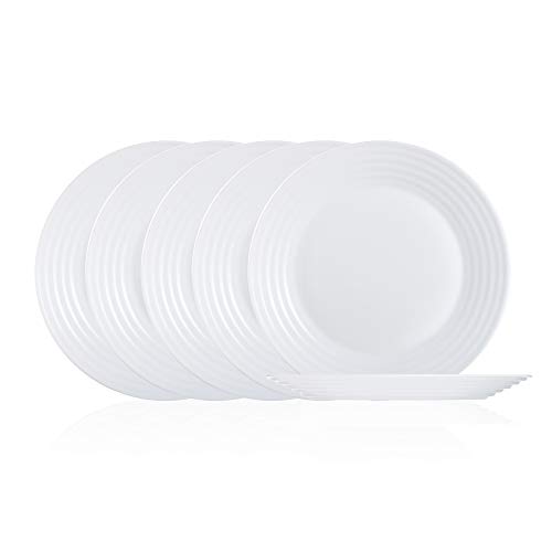 Luminarc P2169 Harena 7.25" Dessert Plate, Set Of 6, Set, 1, White #TOP1