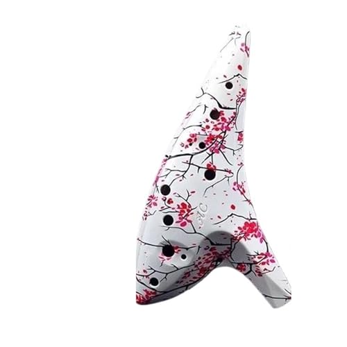 Ocarina 12 trous en résine alto do majeur pour débutant motif bois