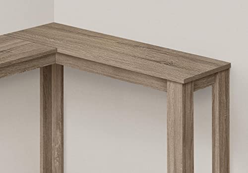 Monarch Specialties I 3659 Accent Table, Console, Entryway, Narrow, Corner, Living Room, Bedroom, Laminate, Dark Taupe, Contemporary, Modern by Monarch Specialties - Used condition - Image 3
