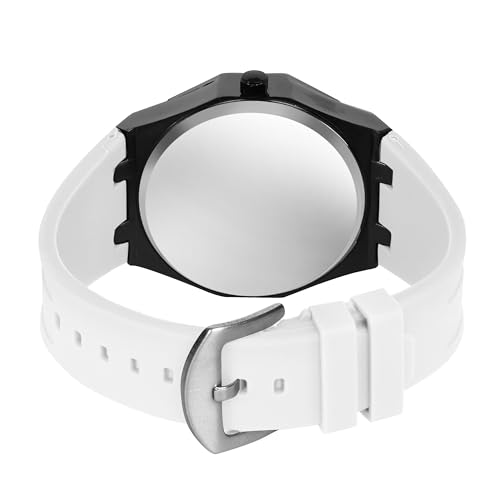 Image of IIK COLLECTION Men's Car Wheel Watch with Spinning Car Rim Hub Design with Silicon Strap|| Analog | Quartz Movement|| Water Resistant, Scratch Resistant