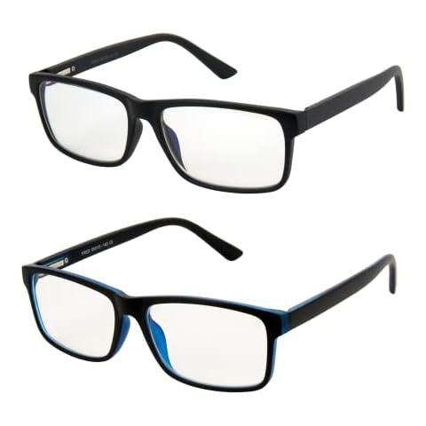 2 Pack Of Blue Light Blocking Glasses – Anti-Fatigue Computer Monitor Gaming Glasses Prevent Headaches Gamer Glasses Cover