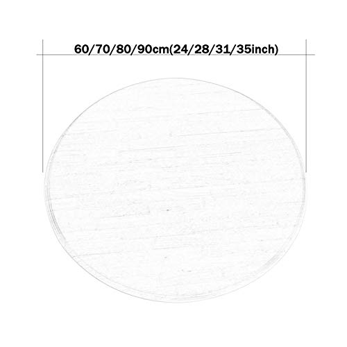 Plato de madera resistente con bandeja giratoria fina 5