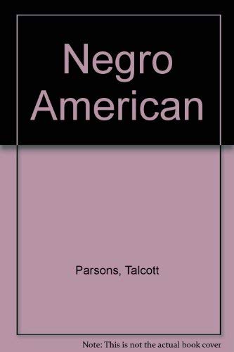 Negro American 0807041831 Book Cover