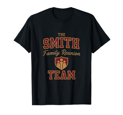Smith Family Reunion equipa a jogo borgonha ouro t-shirt