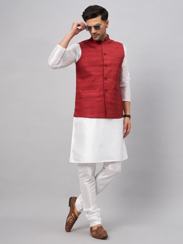 Image of VM Men's Jacket, Kurta and Pyjama Set