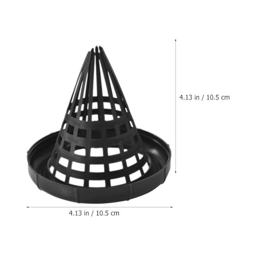 Kisangel Portable Fishing Cage Lid 4.13 Inch Lightweight Compact Net Cover for EEL Trap Shrimp Loach Catcher Bait Storage Outdoor Fishing Accessories Set of 6 image 4