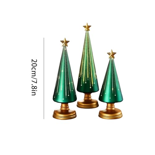 Décorations de sapin de Noël pour table, centre de table hivernal en résine x3 - 6