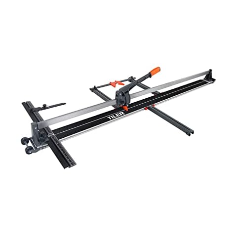 TILER Manual Porcelain Ceramic Tile Cutters 48 Inch,Soft Grip Ergonomic Handle,Tough Steel Base With High Durability Aluminum Lateral Support 8102G-2Z Cover