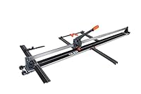 TILER Fliesenschneider 1200mm,Profi Manuelle Fliesenschneidmaschine mit Transportgriff und Laufräder, 6mm-16mm Schnittstärke, massiver Stahlfuß, langlebige Aluminium- große Stützleiste 8102G-2Z