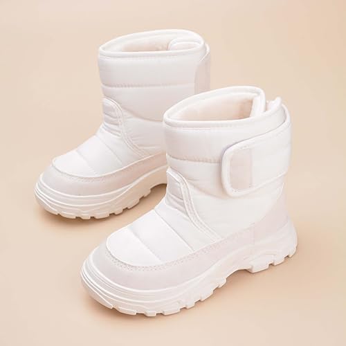 Kids Waterproof Snow Boots With Liner Boys Girls Toddler Snow Boots Waterproof Slip Resistant Outdoor Winter Shoes2