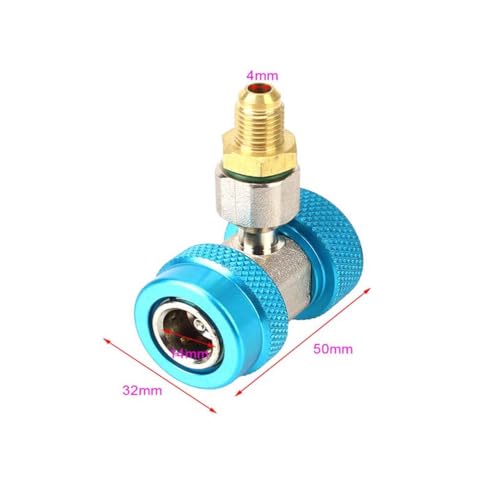 Adaptador Rápido Ajustable Para R134a Aire Acondicionado miniatura 3