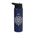 Leo The Lion - Gráfico minimalista del zodiaco Stainless Steel Insulated Water Bottle