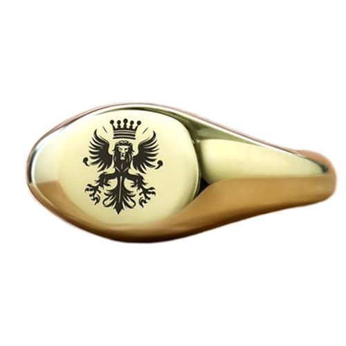 Bague chevalière lion en argent plaqué or, le cadeau vintage idéal pour homme