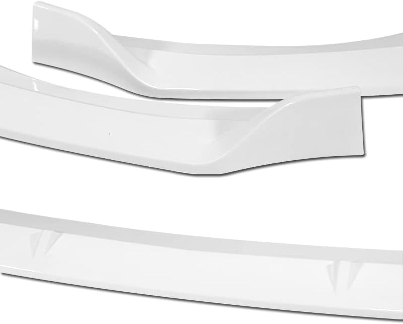3PCS Front Bumper Lip Kit fit for compatible with 2021-2024 Kia Optima K5, STP-Style Splitter Trim Protection Spoiler, Air-Dam-Chin-Diffuser (Painted White)
