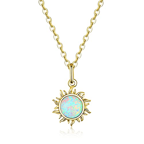 Collier Opale en Argent Sterling 925 idée cadeau anniversaire
