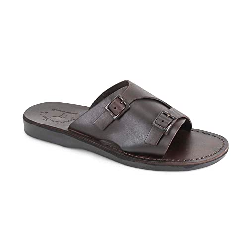 Seth - Leather Slide Sandal - Mens Sandals