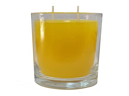 Vela Perfumada No Copo De Vidro 265ml Com Aroma De Citronela