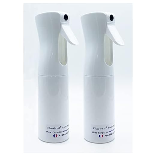 Lot de 2 ecoaerosols - brumisateurs d'eau rechargeables