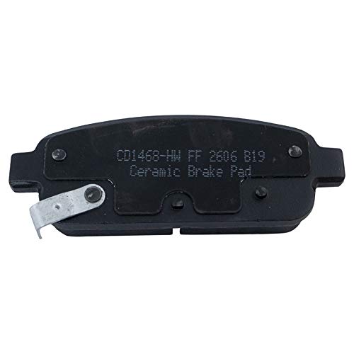 Image of TRQ Rear Brake Pad and Rotor Set Ceramic Calipers Compatible with 2011-2015 Chevrolet Cruze 2016 Cruze Limited