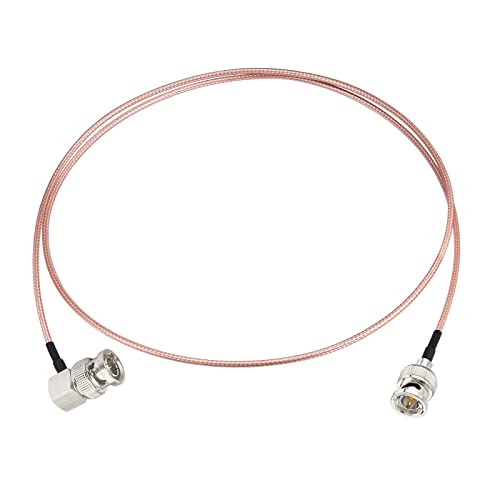 Superbat 3G/HD SDI Cable 1m/3FT BNC RG179 Cable 75ohm Male to Male Right Angle SDI Video Cable for Camera and Converter Video Equipment Supports 3G-SDI/HD-SDI/4K/8K.