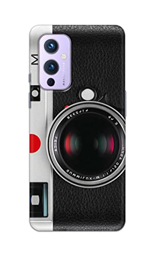 Image of Printed Hard Back Cover Case for OnePlus 9 Back Cover (Vintage Camera) -1302