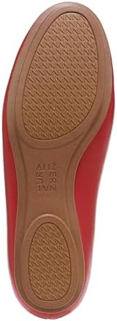 Naturalizer Womens Maxwell-Bit Chain Detail Round Toe Slip On Ballet Flats Crimson Red Leather 8.5 M | Image 2