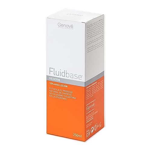 Fluidbase Rederm | 10% AHA Loción | Antiaging | Piel Corporal Seca, Rugosa y Aspera| Deja la Piel Suave y Lisa | Indicado para Rodillas, Codos y Talones | 250 ml