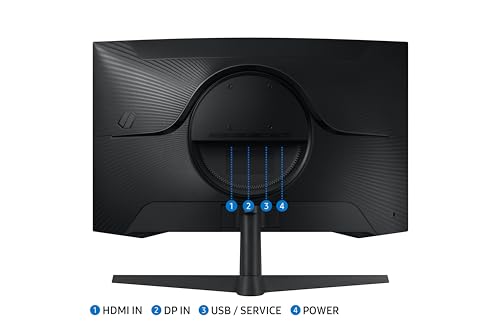 Image of Samsung 27 inch (68.5cm) Odyssey G5 2K Curved Gaming Monitor|QHD 2560 X 1440|1000R Curved|165Hz|1ms(MPRT)|300nits|Ports-HDMI,DP,Headphone|DP Cable|HDR10|FreeSync|LS27CG550EWXXL|Black