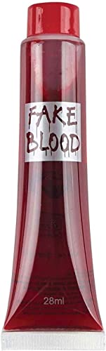 10 Packs Fake Blood Tubes 28ml, Halloween Vampire Zombie Makeup, Realistic SFX for Theatrical Wounds Scars & Costume Parties - Image 3
