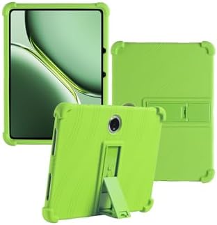 Case for Oneplus Pad 2/Pad Pro 12.1 inch 2024 New Tablet PC Android 14- Soft Silicone Shock Proof Lightweight Stand Rubber Shell Protective,Kids Friendly Soft Silicone Adjustable Stand Cove,Green