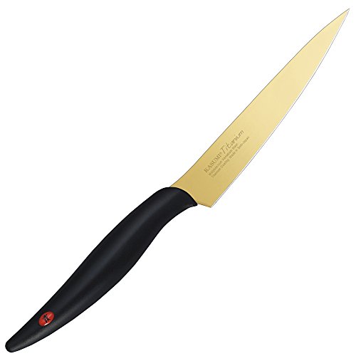 スミカマ 霞 KASUMI 包丁 チタンコーティング ペティナイフ 12cm ゴールド 錆びにくい 日本製 岐阜県関市 22012/G